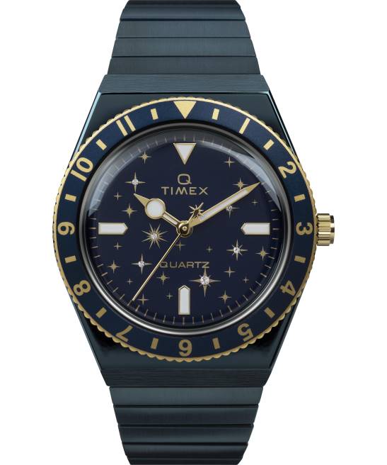 relojes | Q Timex reloj celestial de 36 mm con correa de expansión de acero inoxidable azul mujer Z8X2327
