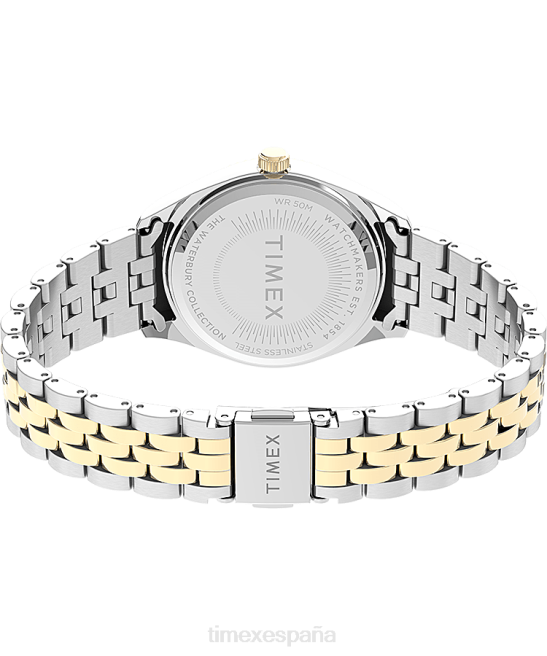 relojes | Timex Reloj Legacy Boyfriend de 36 mm con pulsera de acero inoxidable bicolor/tono dorado mujer Z8X2336