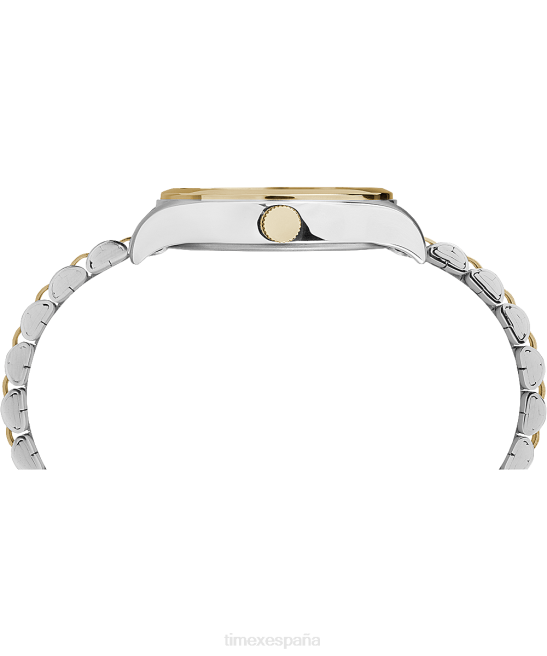 relojes | Timex Reloj Waterbury tradicional de 34 mm con pulsera de acero inoxidable. bicolor/blanco mujer Z8X2373