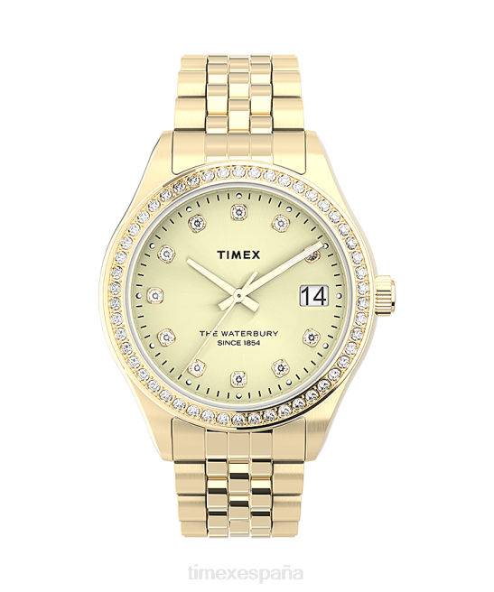 relojes | Timex Reloj Waterbury tradicional de 34 mm con pulsera de acero inoxidable. tono dorado mujer Z8X2357