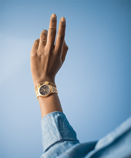 relojes | Timex Reloj Waterbury tradicional de 34 mm con pulsera de acero inoxidable. tono dorado/negro mujer Z8X2359