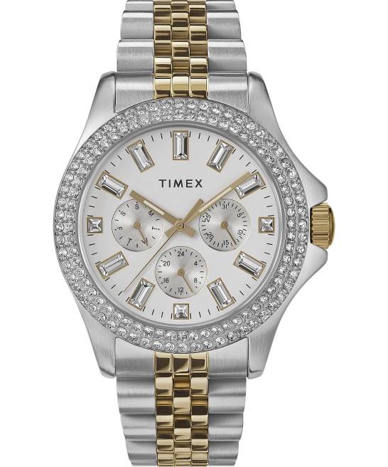 relojes | Timex Reloj kaia multifunción de 40 mm con pulsera de acero inoxidable. bicolor/tono plateado mujer Z8X2347