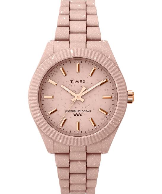 relojes | Timex reloj Legacy Ocean de 37 mm con pulsera de plástico reciclado Rosa claro mujer Z8X2366