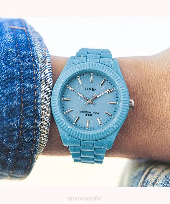 relojes | Timex reloj Legacy Ocean de 37 mm con pulsera de plástico reciclado azul mujer Z8X2381