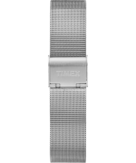 relojes | Timex reloj fairfield de 37 mm con correa de malla tono plateado/blanco mujer Z8X2344