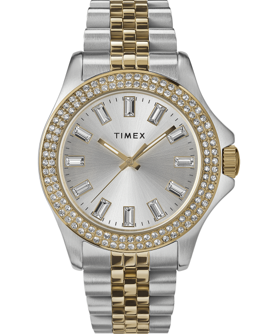 relojes | Timex reloj kaia de 38 mm con pulsera de acero inoxidable bicolor/tono plateado mujer Z8X2361
