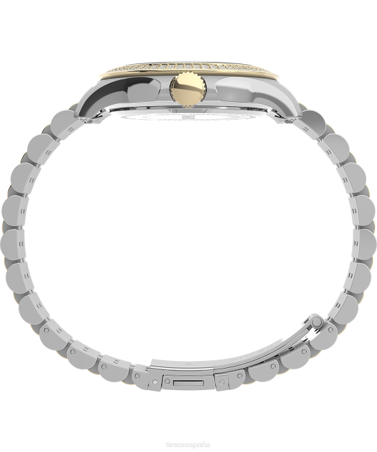 relojes | Timex reloj kaia de 38 mm con pulsera de acero inoxidable bicolor/tono plateado mujer Z8X2361