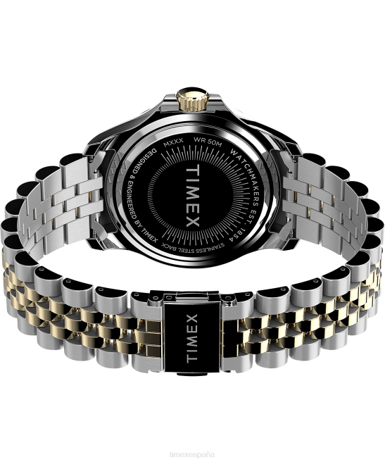 relojes | Timex reloj kaia de 38 mm con pulsera de acero inoxidable bicolor/tono plateado mujer Z8X2361