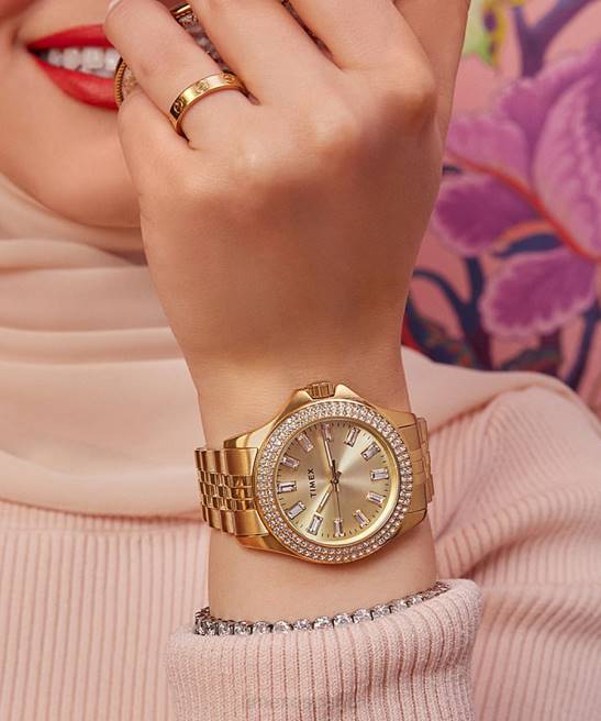 relojes | Timex reloj kaia de 38 mm con pulsera de acero inoxidable tono dorado/tono plateado mujer Z8X2363