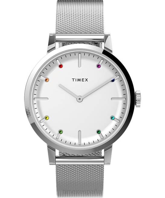 relojes | Timex reloj midtown de 36 mm con pulsera de acero inoxidable acero inoxidable/tono plateado mujer Z8X2329