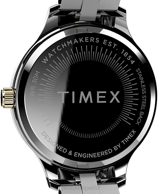 relojes | Timex reloj peyton de 36 mm con pulsera de acero inoxidable tono plateado/dos tonos mujer Z8X2358