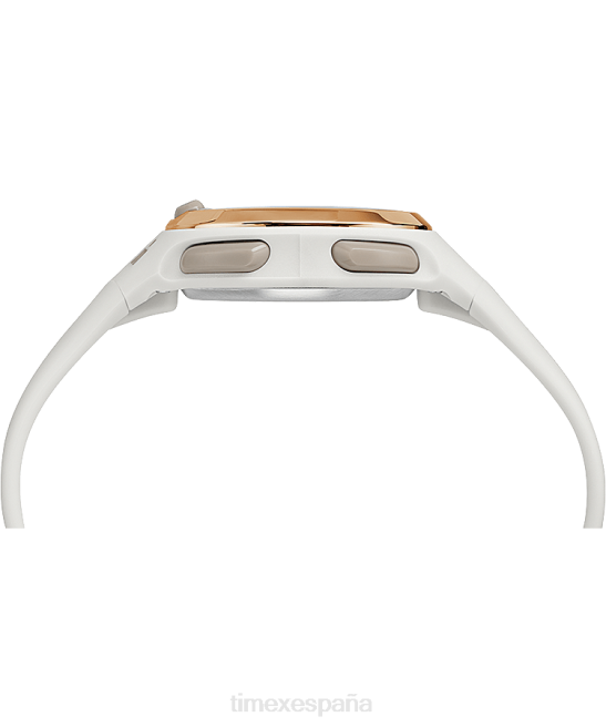 relojes | Timex Reloj Ironman Transit de tamaño mediano con correa de resina de 33 mm. blanco/tono oro rosa mujer Z8X2407