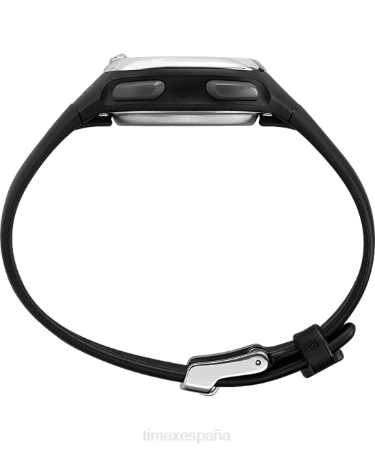 relojes | Timex Reloj de actividad y frecuencia cardíaca ironman heartfit transit+ de 33 mm con correa de resina negro/tono plateado mujer Z8X2402
