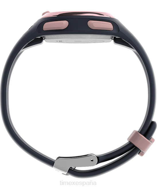 relojes | Timex reloj transit de 33 mm con correa de resina azul marino/tono oro rosa mujer Z8X2408