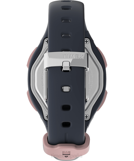 relojes | Timex reloj transit de 33 mm con correa de resina azul marino/tono oro rosa mujer Z8X2408
