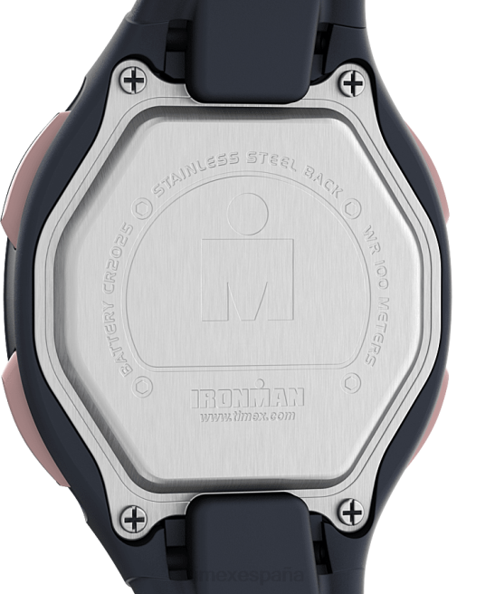 relojes | Timex reloj transit de 33 mm con correa de resina azul marino/tono oro rosa mujer Z8X2408