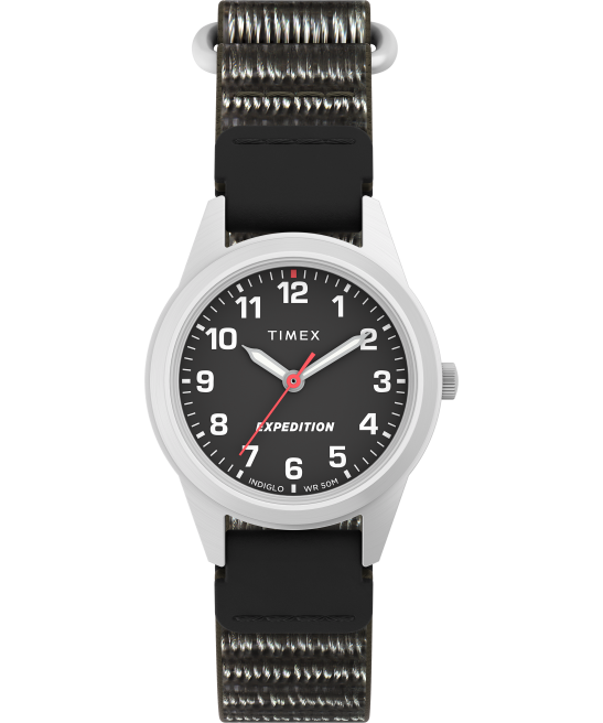relojes | Timex Reloj Expedition Field Mini de 26 mm con correa fastwrap acero inoxidable/negro mujer Z8X2395